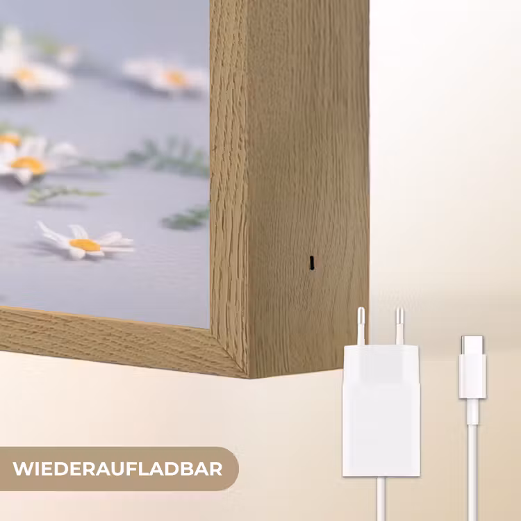 Monster - Paars - Madeliefjes Light Box met batterij (Wandlamp kind) middel -USP_websiteoplaadbaarDE