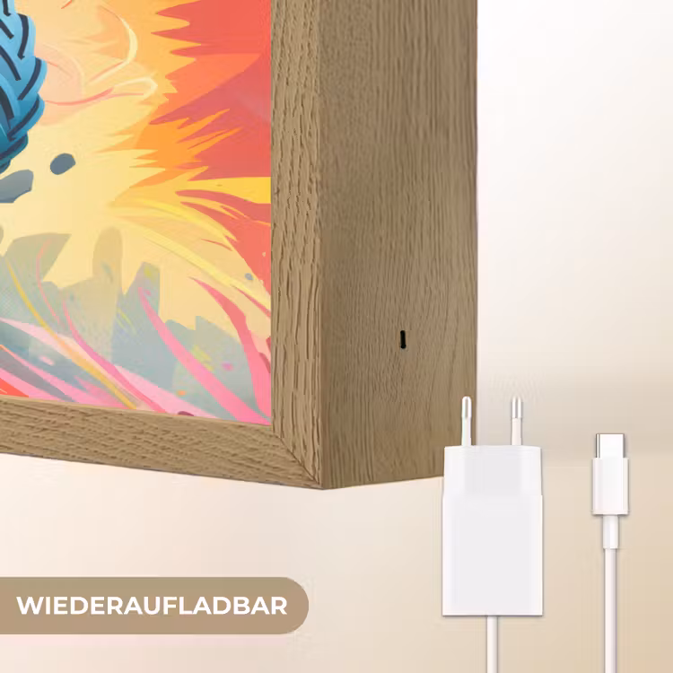 Monstertruck - Auto - Jongens - Kleurrijk Light Box met batterij (Wandlamp kind) middel -USP_websiteoplaadbaarDE