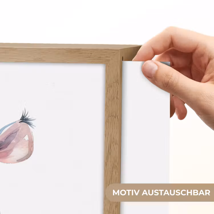 Neushoorn - Baby dier - Dieren Light Box met batterij (Wandlamp kind) middel -USP_websiteprintDE
