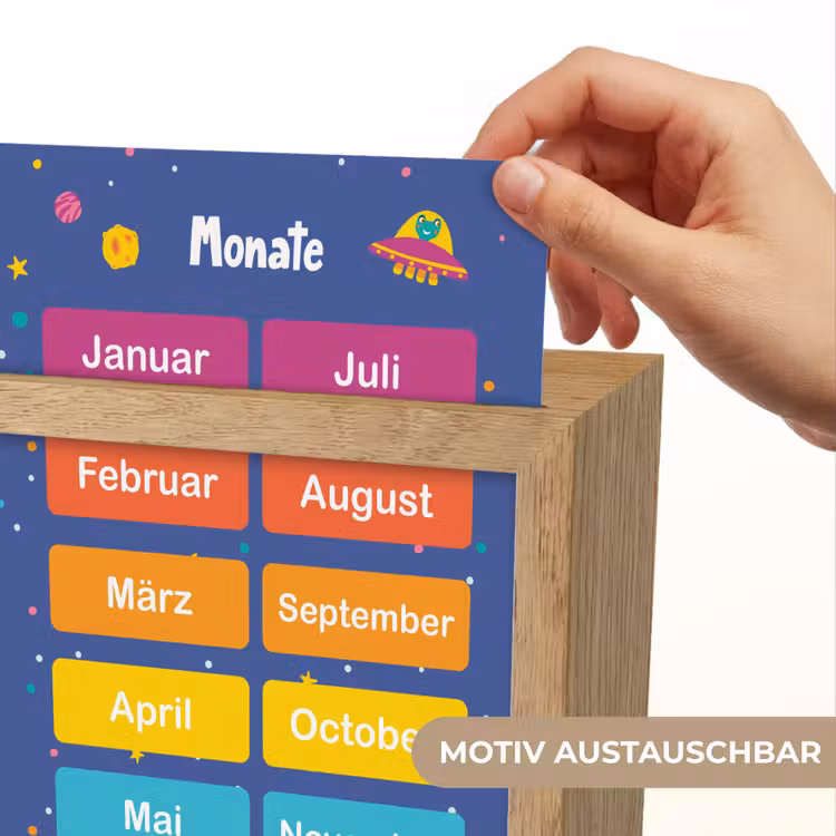 Educatief - Maanden - Ruimte - Leren Light Box met kabel (Wandlamp kind) klein -USP_websiteprintDE