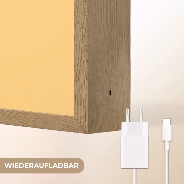 Panda - Step - Geel Light Box met batterij (Wandlamp kind) middel -USP_websiteoplaadbaarDE