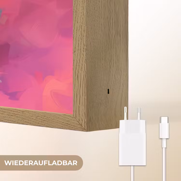 Panda - Dieren - Kleurrijk - Neon Light Box met batterij (Wandlamp kind) middel -USP_websiteoplaadbaarDE