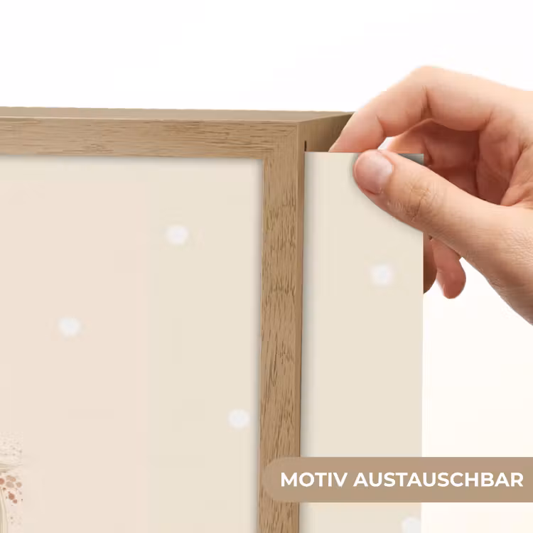 Paard - Galop - Bruin - Stippen Light Box met batterij (Wandlamp kind) middel -USP_websiteprintDE