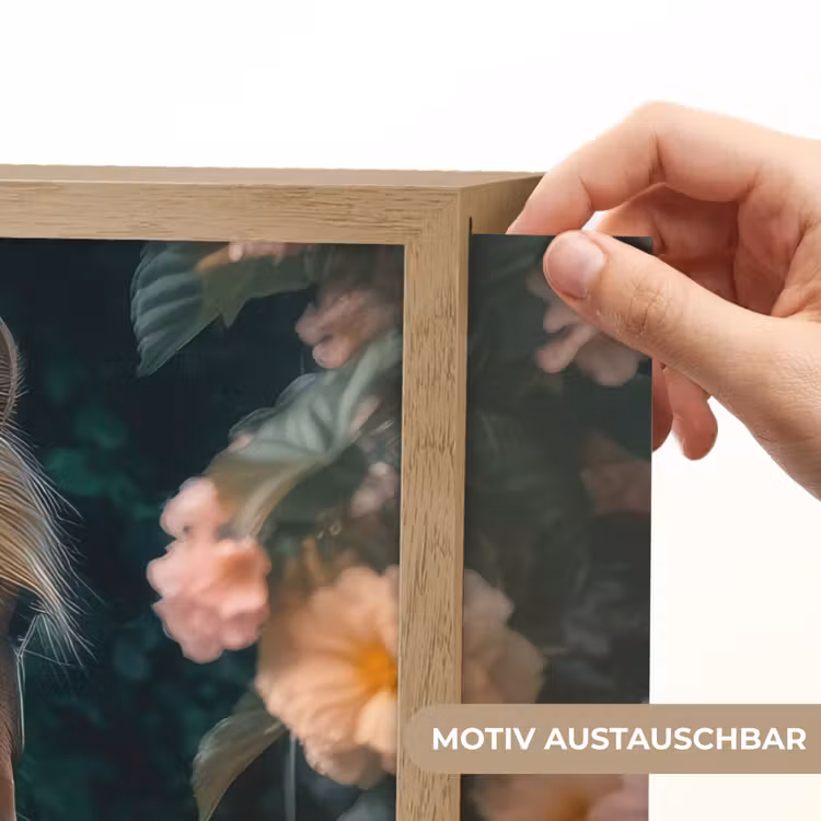 Paard - Natuur - Bloemen - Bos - Dieren Light Box met batterij (Wandlamp kind) middel -USP_websiteprintDE