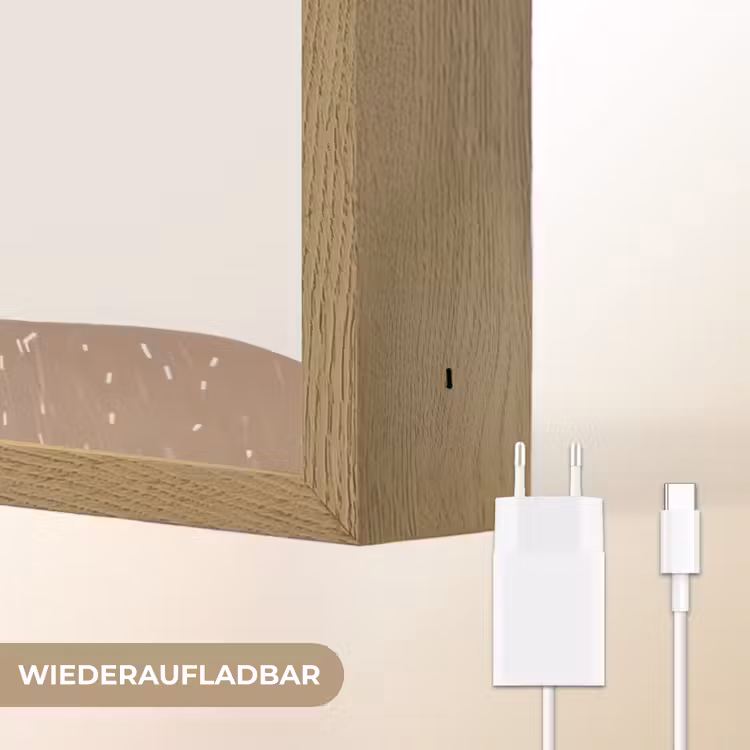 Paard - Dier - Pastel kleuren - Paarden Light Box met batterij (Wandlamp kind) middel -USP_websiteoplaadbaarDE
