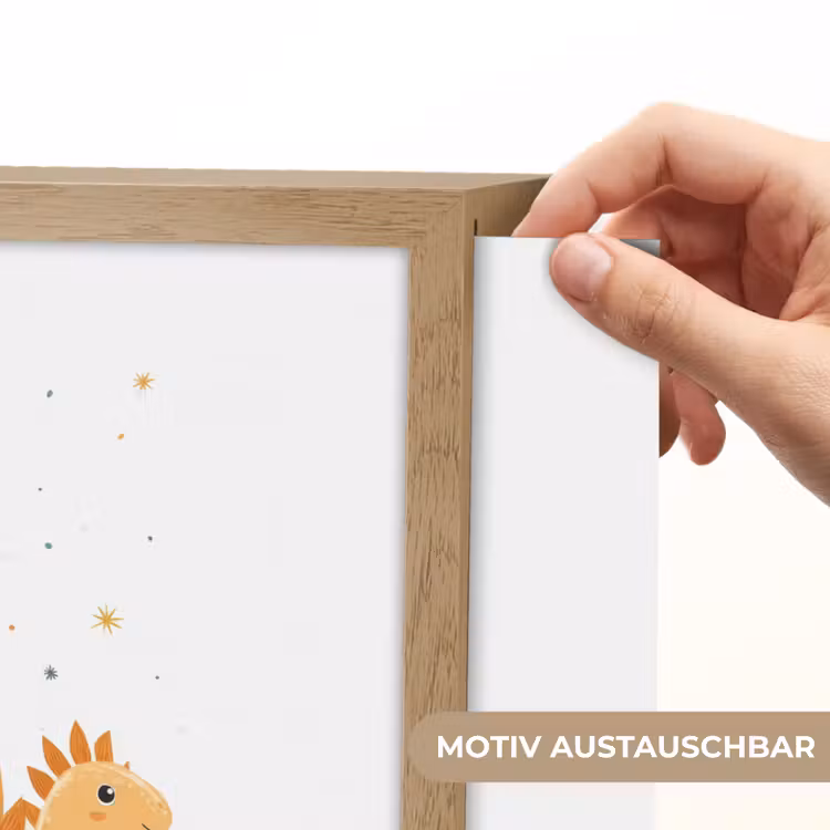 Planten - Sterren - Dinosaurussen - Oranje Light Box met batterij (Wandlamp kind) middel -USP_websiteprintDE