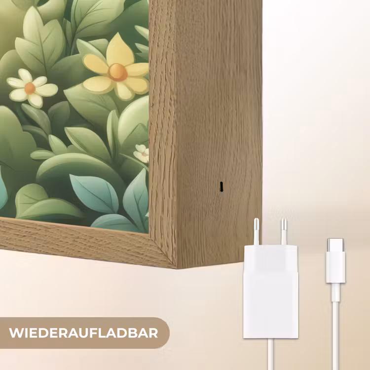 Pony - Bruin - Cartoon - Vlinders Light Box met batterij (Wandlamp kind) middel -USP_websiteoplaadbaarDE