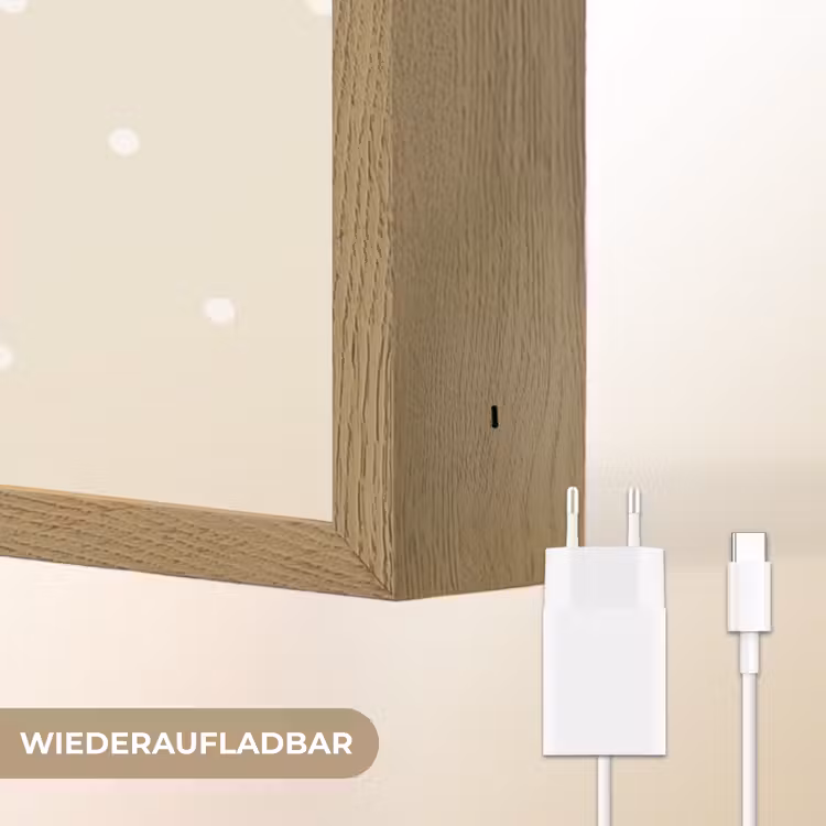 Prinses - Goud - Stippen Light Box met batterij (Wandlamp kind) middel -USP_websiteoplaadbaarDE