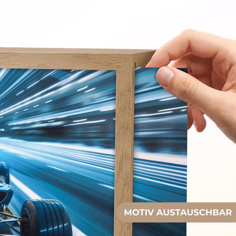 Race - Auto - Formule 1 - Jongens - Blauw Light Box met batterij (Wandlamp kind) middel -USP_websiteprintDE