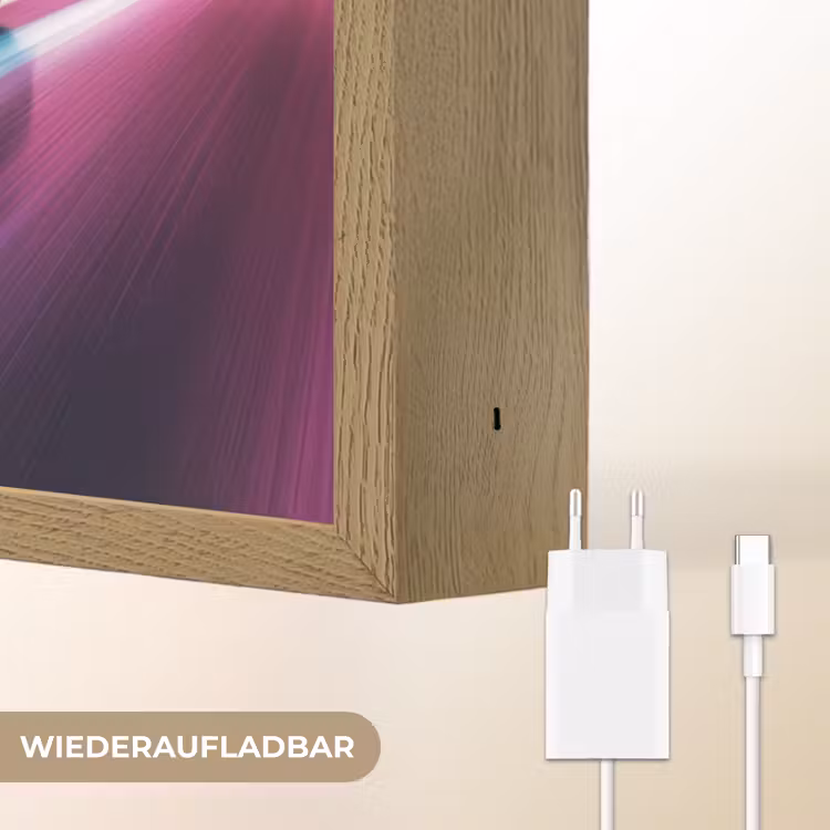 Raceauto - Roze - Neon Light Box met batterij (Wandlamp kind) middel -USP_websiteoplaadbaarDE