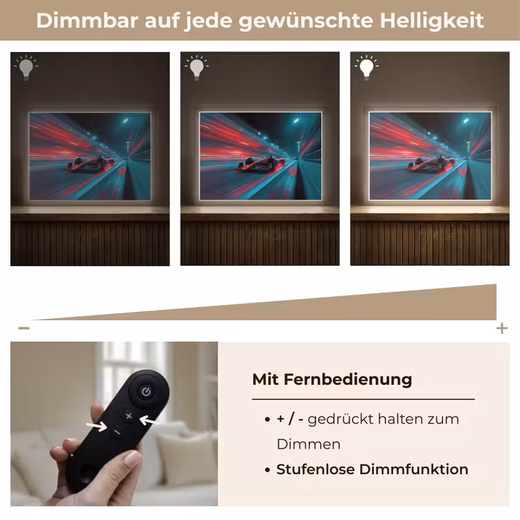 Raceauto - Rood - Snelheid Light Box met batterij (Wandlamp kind) middel -USP_dimbaarDE