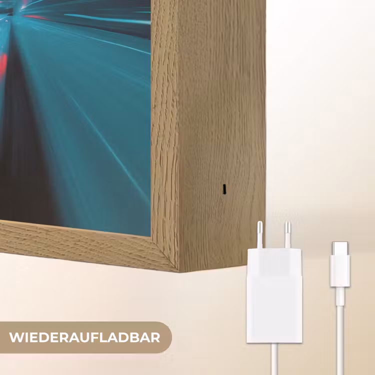Raceauto - Rood - Snelheid Light Box met batterij (Wandlamp kind) middel -USP_websiteoplaadbaarDE