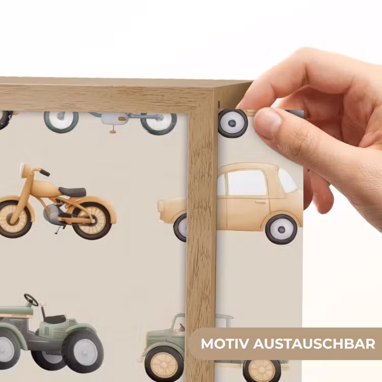 Retro - voertuigen - patroon Light Box met batterij (Wandlamp kind) middel -USP_websiteprintDE
