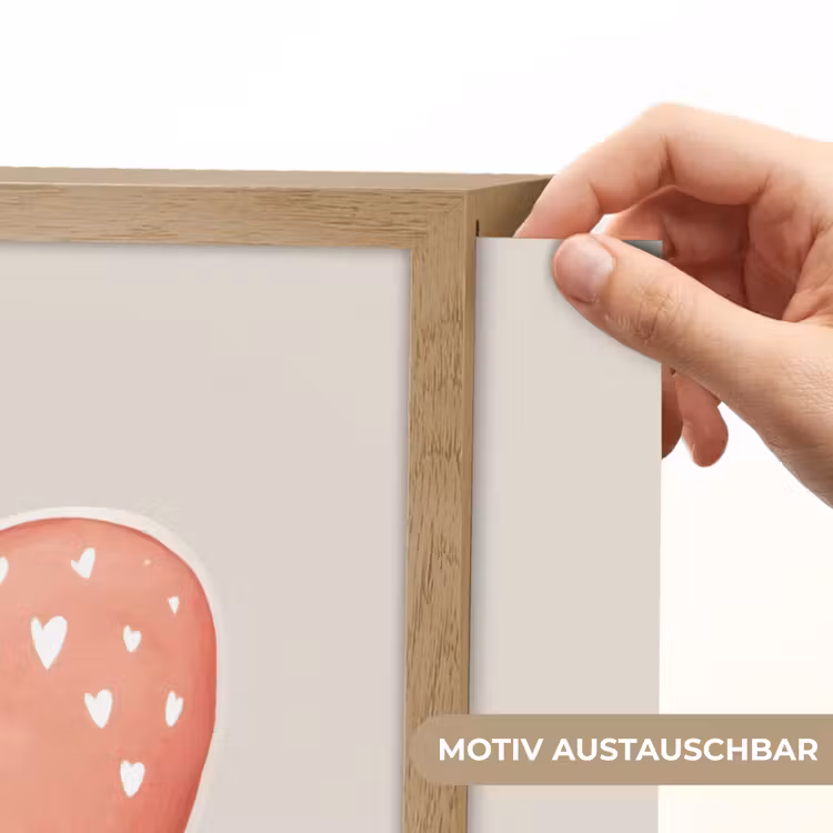 Rood - Hart - Beige Light Box met batterij (Wandlamp kind) middel -USP_websiteprintDE