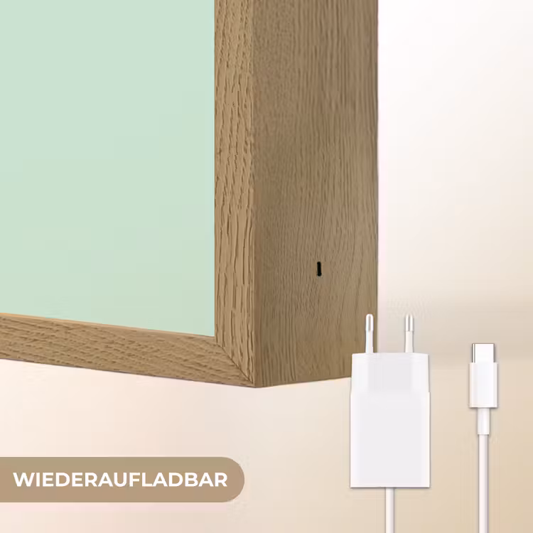 Rode panda - Groen - Cartoon Light Box met batterij (Wandlamp kind) middel -USP_websiteoplaadbaarDE