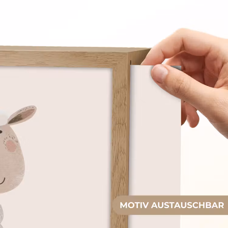 Schaap - Boerderij dier - Dieren Light Box met batterij (Wandlamp kind) middel -USP_websiteprintDE