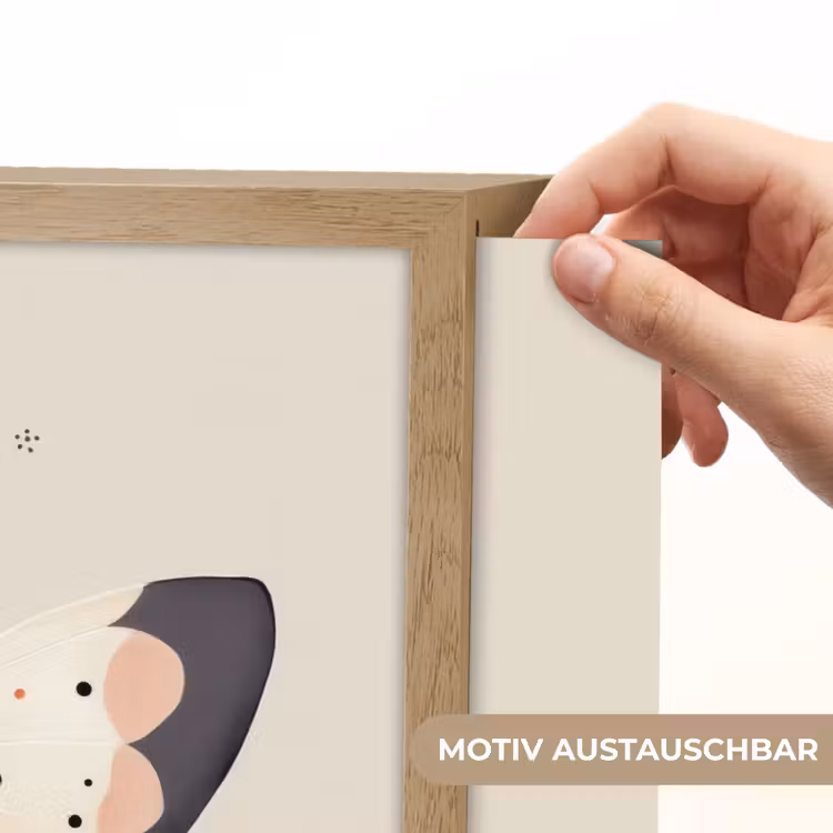 Vlinder - Minimalistisch - Pastel Light Box met batterij (Wandlamp kind) middel -USP_websiteprintDE
