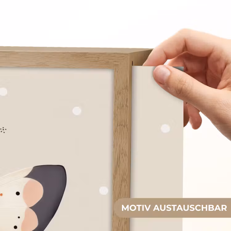Vlinder - Minimalistisch - Pastel - Stippen Light Box met batterij (Wandlamp kind) middel -USP_websiteprintDE