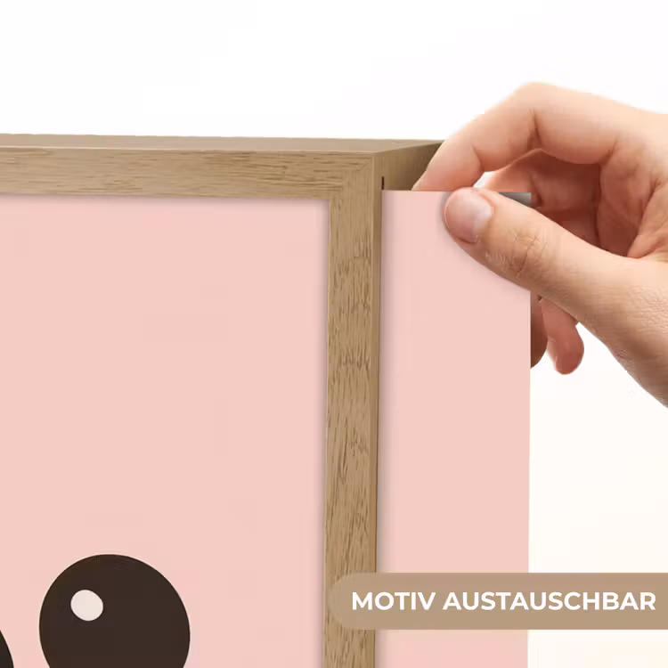 Varken - Roze - Minimalistisch Light Box met batterij (Wandlamp kind) middel -USP_websiteprintDE