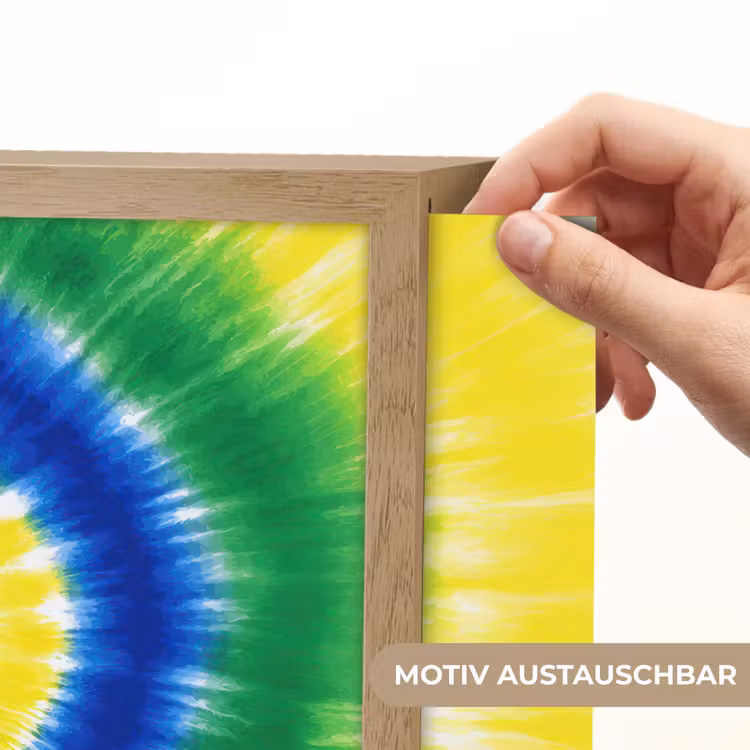 Spiraal - Groen - Draaiend Light Box met batterij (Wandlamp kind) middel -USP_websiteprintDE