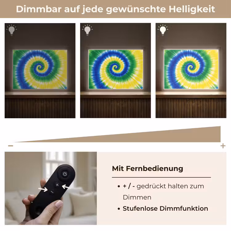 Spiraal - Groen - Draaiend Light Box met batterij (Wandlamp kind) middel -USP_dimbaarDE