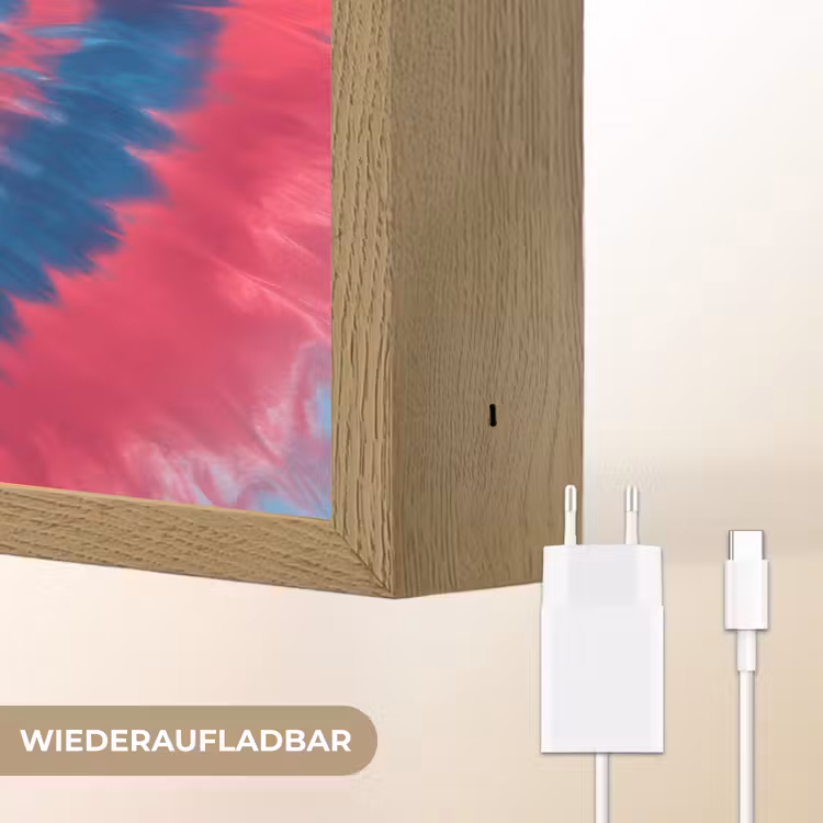 Spiraal - Roze - Draaiend Light Box met batterij (Wandlamp kind) middel -USP_websiteoplaadbaarDE