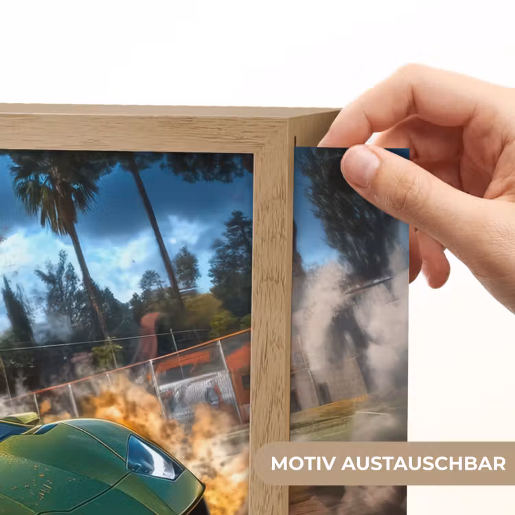 Sportwagen - Groen - Voetbal Light Box met batterij (Wandlamp kind) middel -USP_websiteprintDE