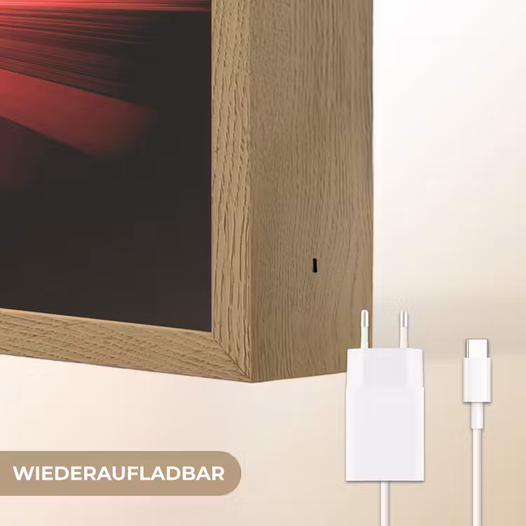 Sportwagen - Rood - Blauw - Snelheid Light Box met batterij (Wandlamp kind) middel -USP_websiteoplaadbaarDE