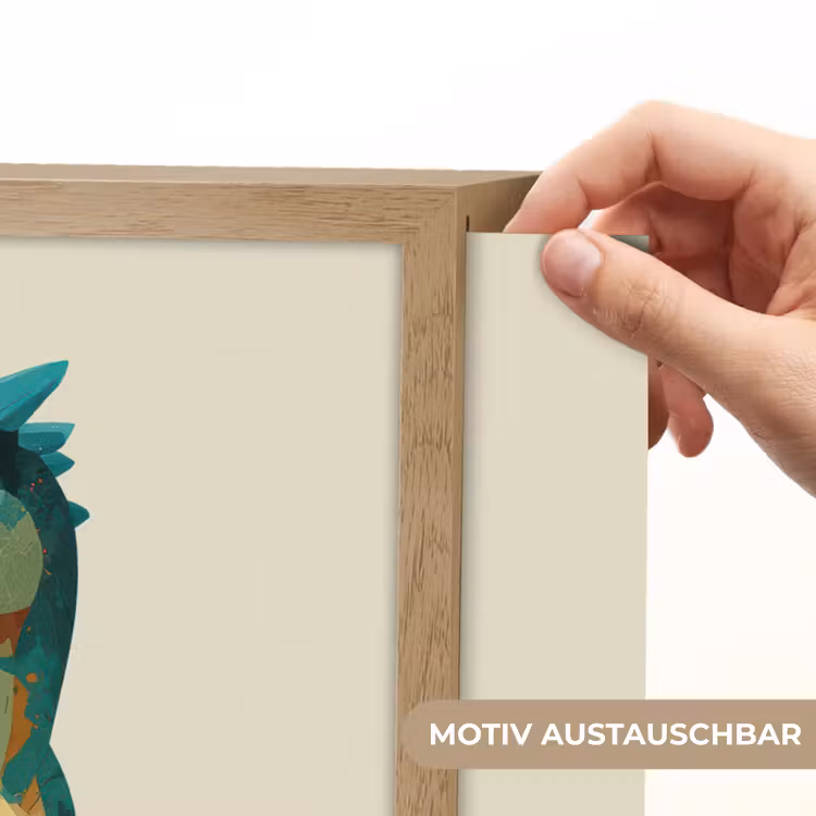 Stekels - Dino - Blauw - Gespierd Light Box met batterij (Wandlamp kind) middel -USP_websiteprintDE
