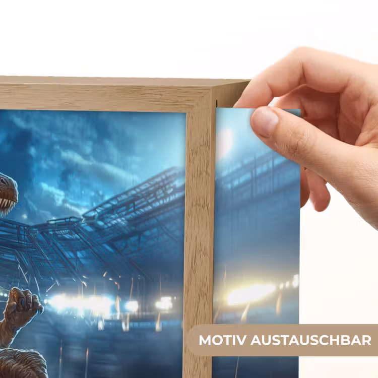 T-Rex - Voetbal - Stadion Light Box met batterij (Wandlamp kind) middel -USP_websiteprintDE