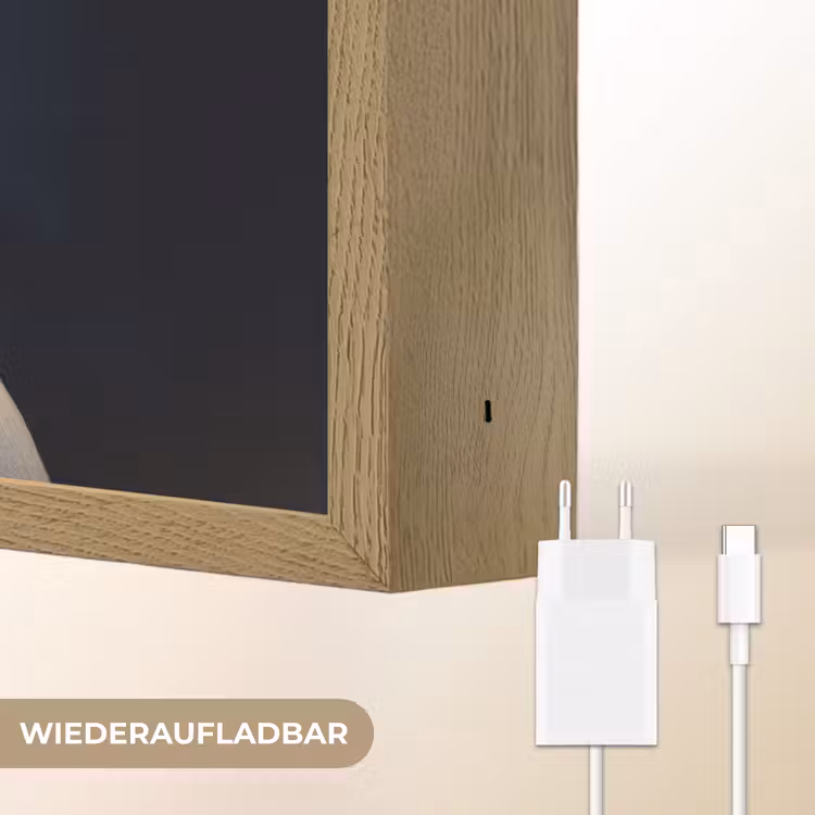 Teddybeer - Ruimtehelm - Maan - Sterren Light Box met batterij (Wandlamp kind) middel -USP_websiteoplaadbaarDE