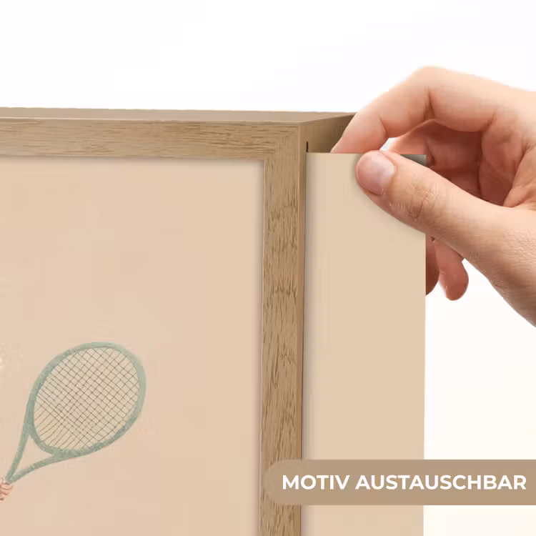 Tennis - Jongen - Sterretjes Light Box met batterij (Wandlamp kind) middel -USP_websiteprintDE