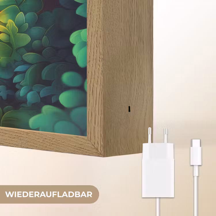 Dieren - Jungle - Giraf - Olifant - Aapje Light Box met batterij (Wandlamp kind) middel -USP_websiteoplaadbaarDE