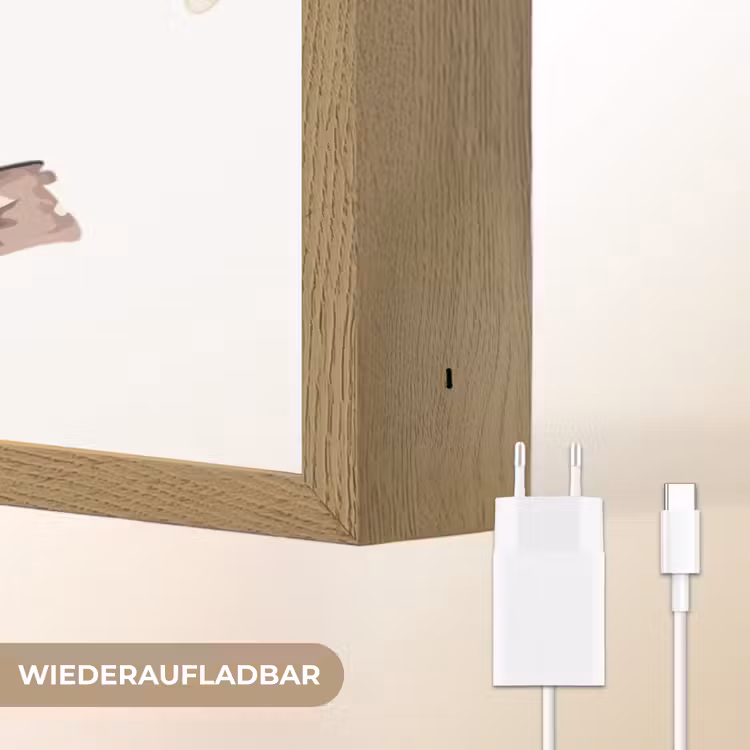 Tijger - Dier - Kinderen - Jungle Light Box met batterij (Wandlamp kind) middel -USP_websiteoplaadbaarDE