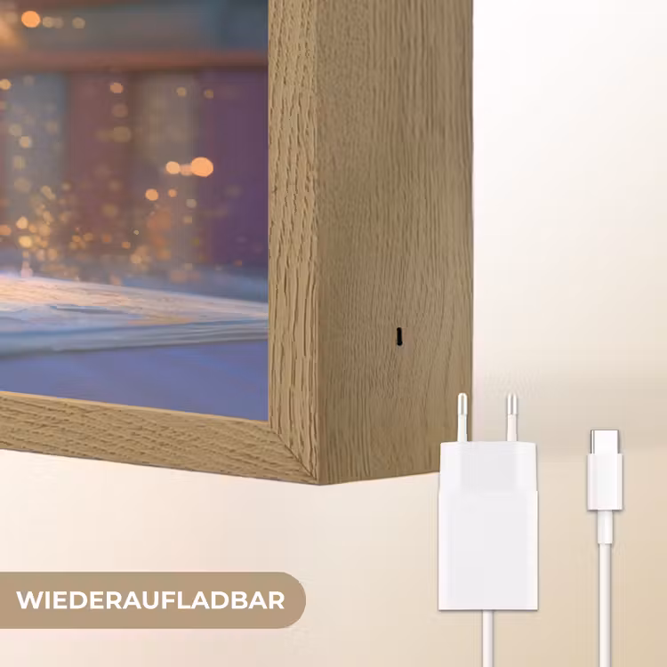 Tovenares - Magie - Toverstaf - Sterren Light Box met batterij (Wandlamp kind) middel -USP_websiteoplaadbaarDE
