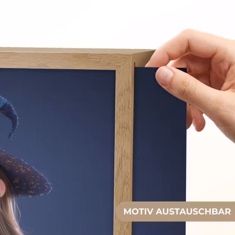 Tovenares - Magisch - Blauw - Toveren Light Box met batterij (Wandlamp kind) middel -USP_websiteprintDE