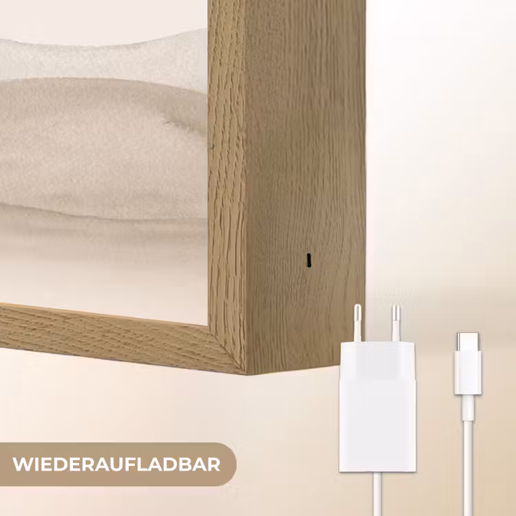 Wilde dieren - Safari - Watercolor - Luchtballon Light Box met batterij (Wandlamp kind) middel -USP_websiteoplaadbaarDE