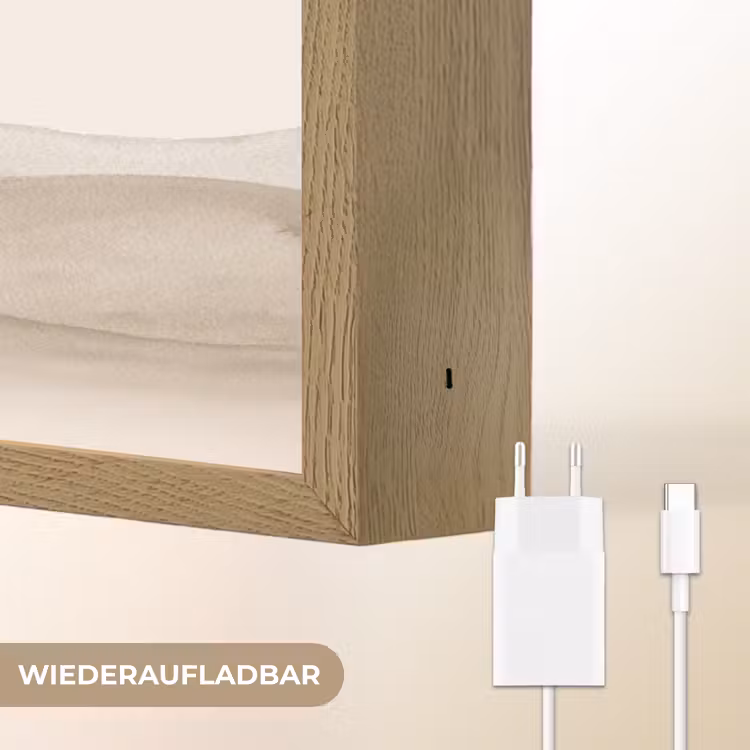 Wilde dieren - Safari - Pastel kleuren - Watercolor - Vliegtuig Light Box met batterij (Wandlamp kind) middel -USP_websiteoplaadbaarDE