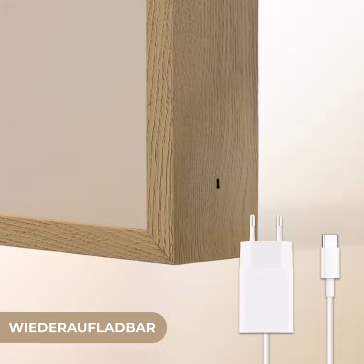 Zebra - Zonnebloemen - Warm Light Box met batterij (Wandlamp kind) middel -USP_websiteoplaadbaarDE