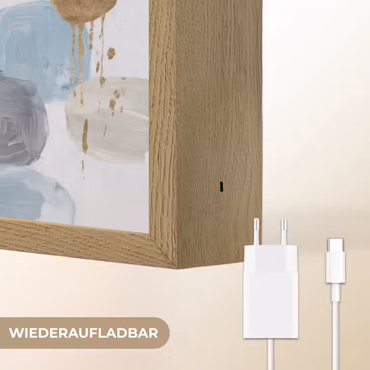 Abstract - Goud - Vormen Light Box met batterij (Wandlamp) middel -USP_websiteoplaadbaarDE