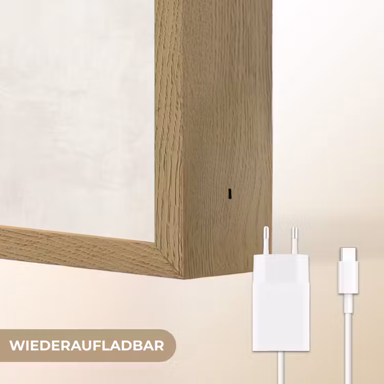 Abstractie - Gestapeld - Balans - Modern - Aardetinten Light Box met batterij (Wandlamp) middel -USP_websiteoplaadbaarDE