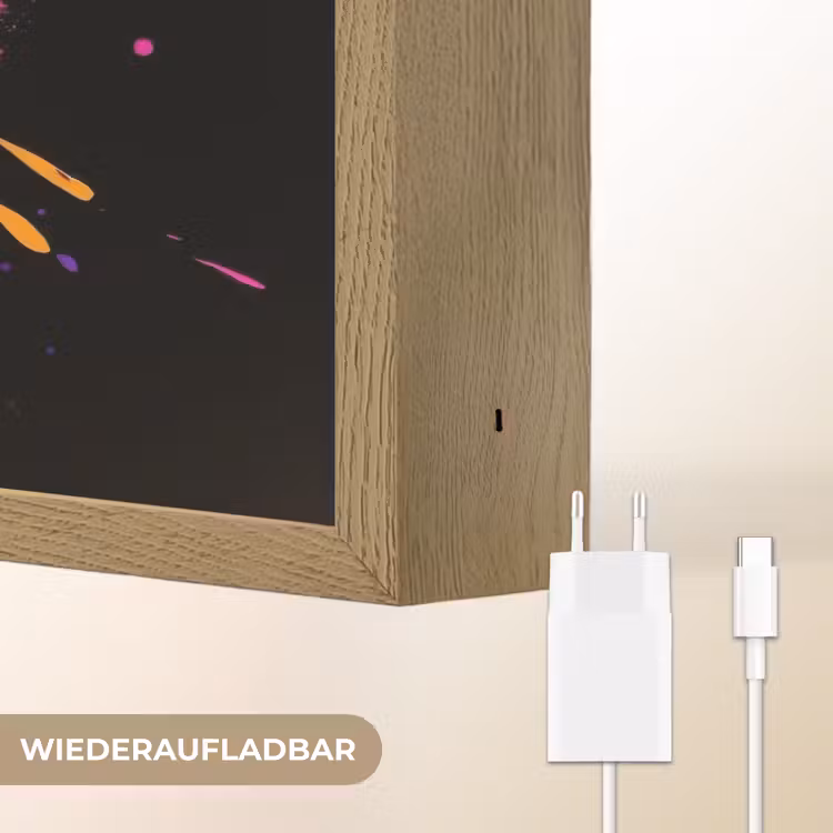 Aap - Verf - Neon - Kleur Light Box met batterij (Wandlamp) middel -USP_websiteoplaadbaarDE