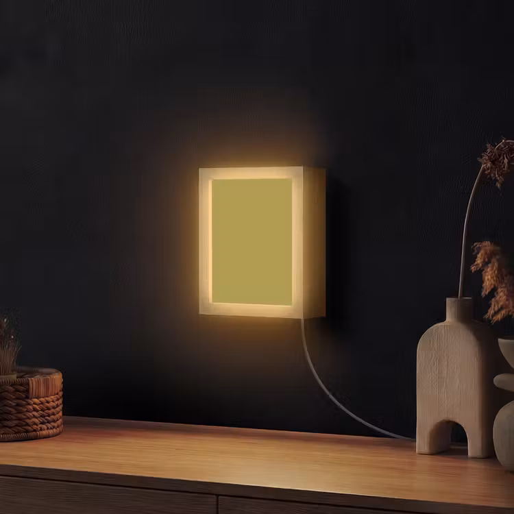 Antique - Moss - Groen Light Box met kabel (Wandlamp) klein 929 -sfeer1