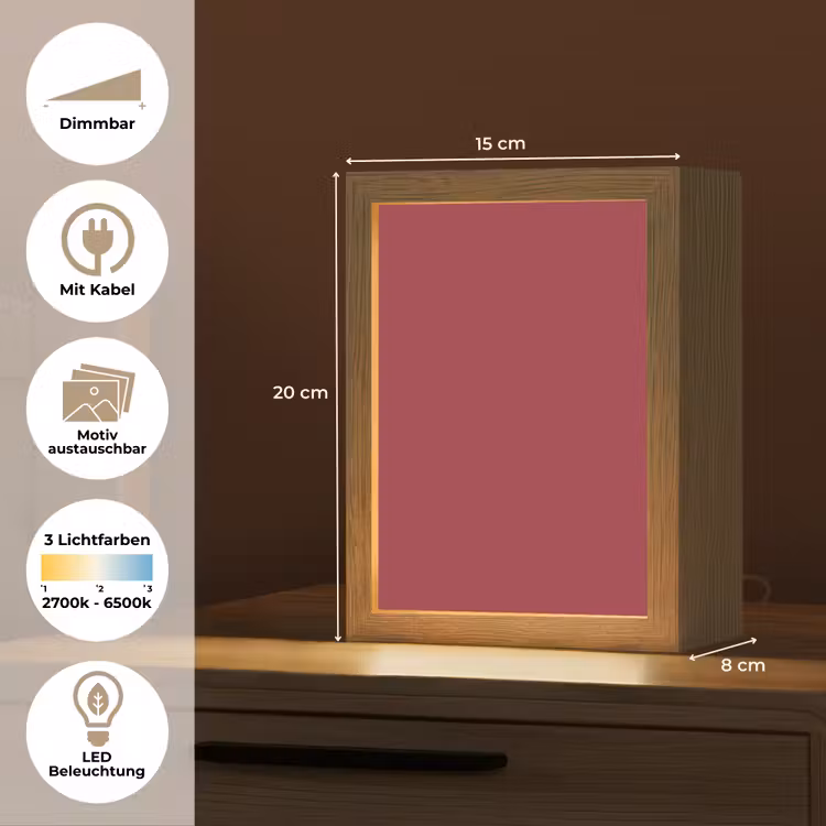 Antique - Ruby - Rood Light Box met kabel (Wandlamp) klein 929 -USP_websiteoverzichtDE