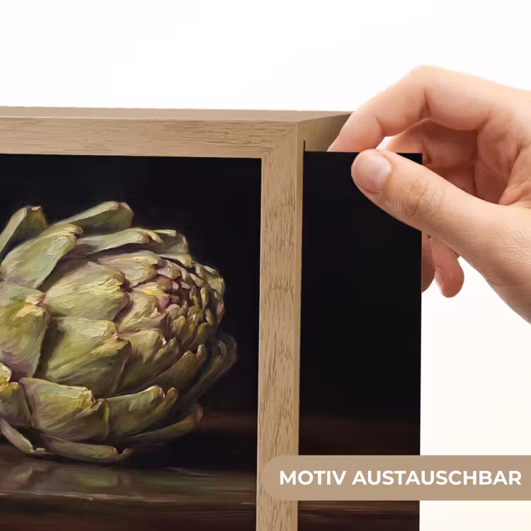 Lightbox - Wandleuchte - Artischocke – Essen – Klassisch - Artichok - Eten - Klassiek Light Box met kabel (Wandlamp) klein