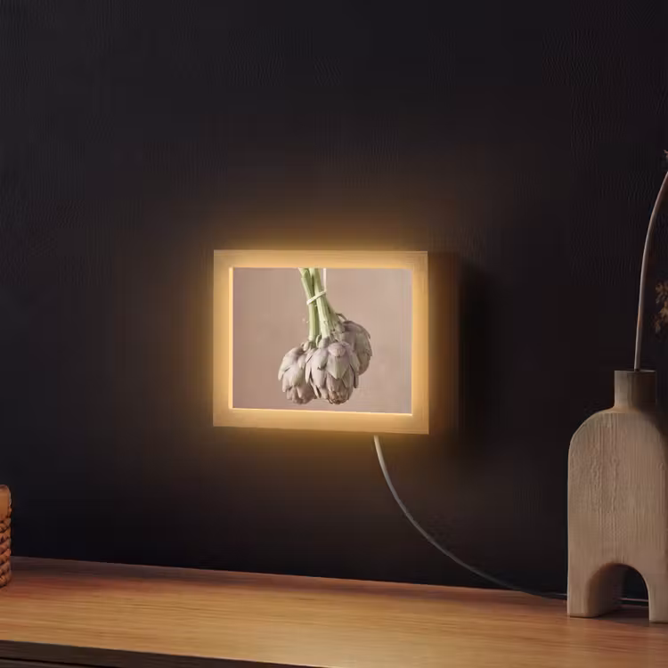 Lightbox - Wandleuchte - Artischocken – Hängend – Gemüse - Artisjokken - Hangend - Groenten Light Box met kabel (Wandlamp) klein