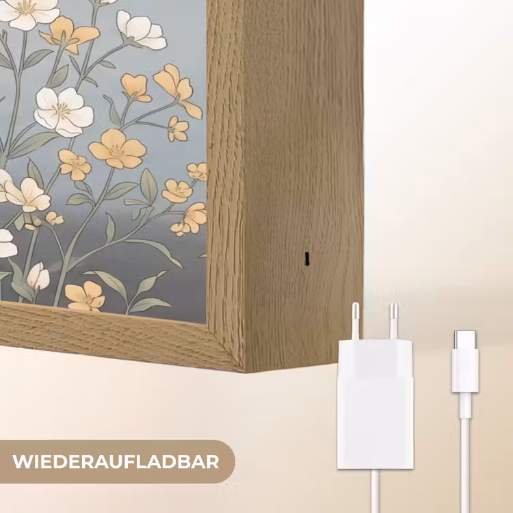 Aziatisch - Vrouw - Kimono Light Box met batterij (Wandlamp) middel -USP_websiteoplaadbaarDE