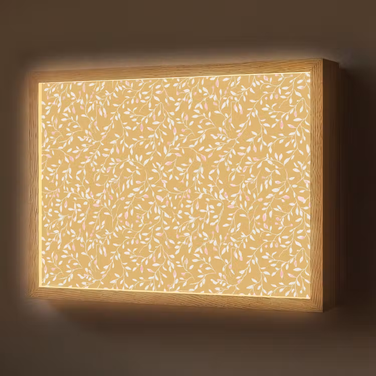 Takjes - Patroon - Oker Light Box met batterij (Wandlamp) middel 907 -z3d_website