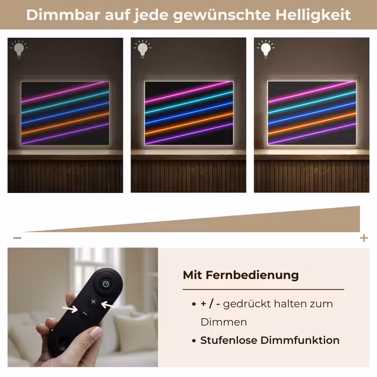 Esthetiek - Retro - Neon Light Box met batterij (Wandlamp) middel -USP_dimbaarDE