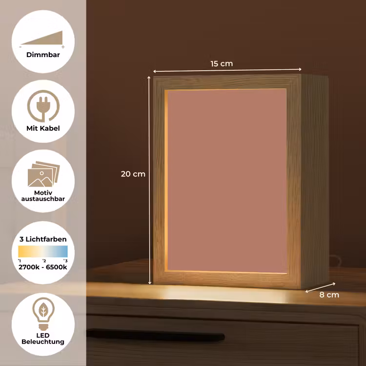 Baked - Earth - Oranje Light Box met kabel (Wandlamp) klein 929 -USP_websiteoverzichtDE